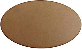 MDF wood oval shapes sold in packs for sign and craft making projects