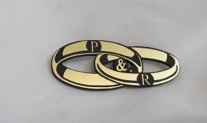wedding rings engraved initials